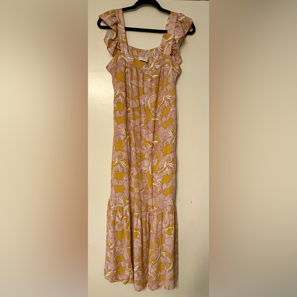 Knox Rose Floral Yellow and Pink Women's Dress